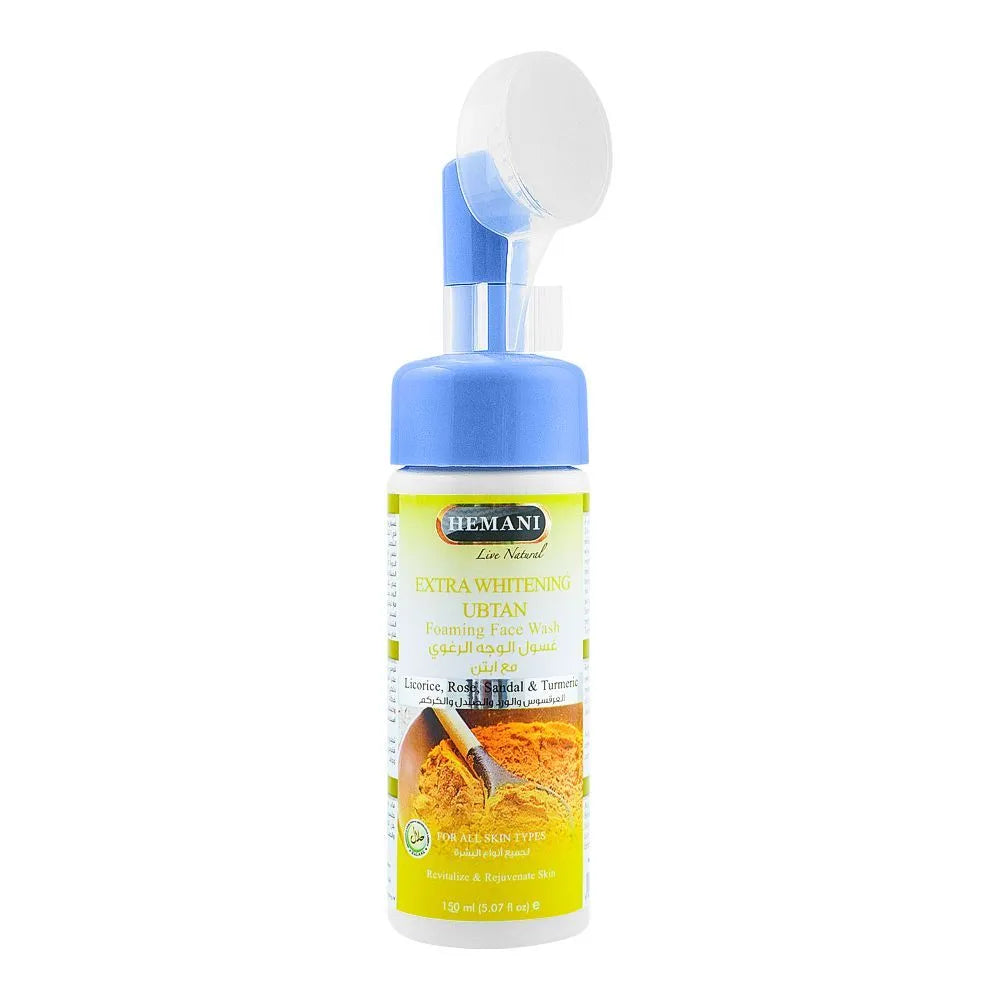 Hemani Extra Whitening Ubtan Foaming Face Wash, For All Skin Types - 150ml Hemani