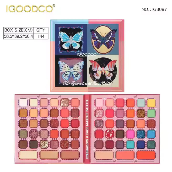 IGOODCO 66 Color Eyeshadow & Face Makeup Palette Igoodco