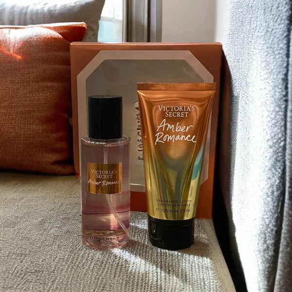 Victoria Secret Amber Romance Body Lotion & Mist Set (125ml Each) Victoria's Secret
