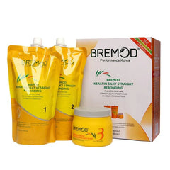 Bremod Keratin Kit : Silky Straight Keratin Rebonding - 800ml Bremod