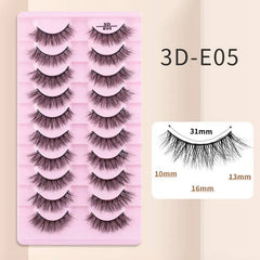 10 Pairs Mink Eyelashes 3D-E05 Cosmia.pk