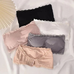 Multi-Color Cotton Strapless Tube Top Bras Cosmia.pk