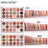 Miss Rose 12 Color Eyeshadow & 6 Color Glitter Palette Miss Rose