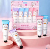 Loufmiss 5Pcs Cute Cat Hand Cream Set Loufmiss