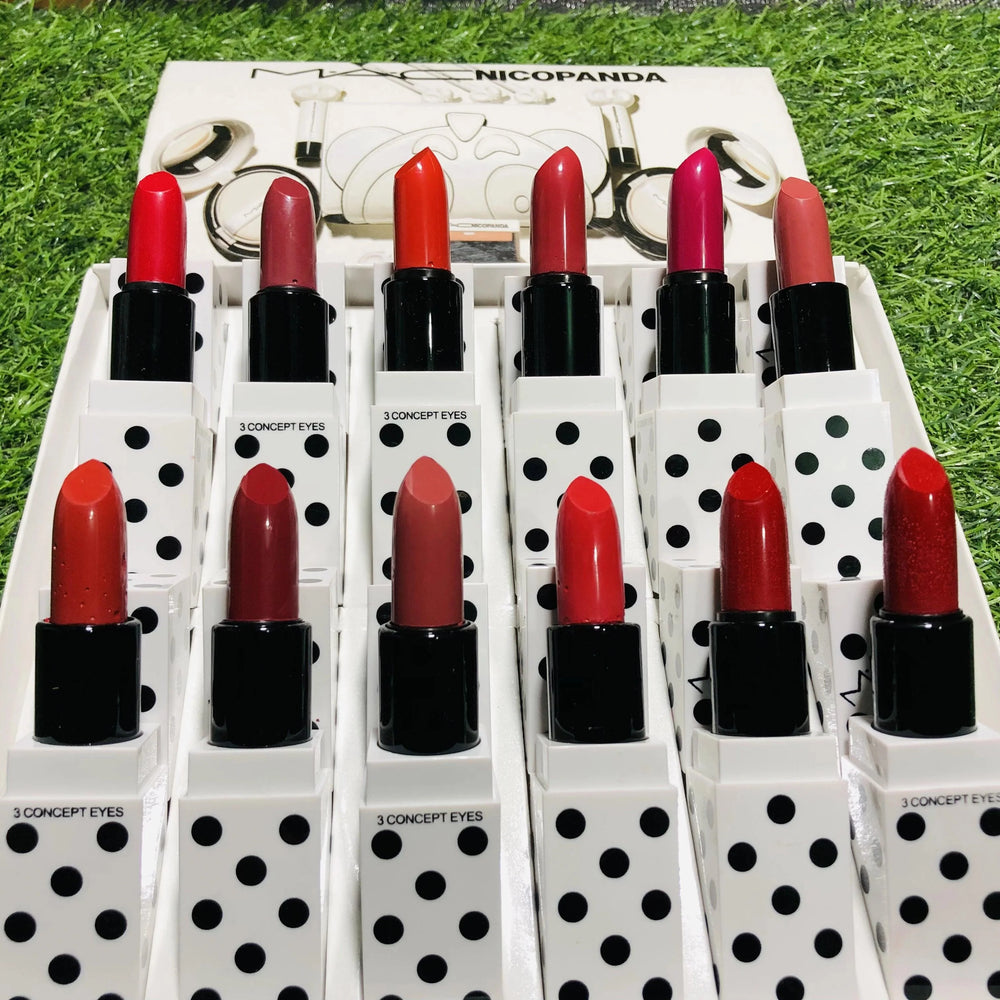 MAC 12 colour Nico Panda lipstick box Mac