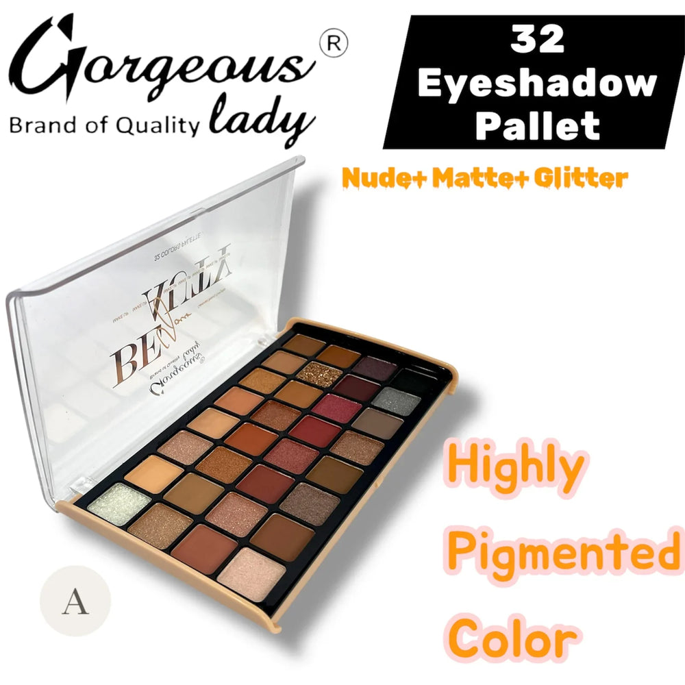 Gorgeous Lady Eyeshadow Palette - 32 Colors Gorgeous Lady