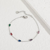 Silver Multi stone Bracelet Cosmia