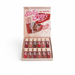3Q Super Stay Matte Lipgloss Waterproof - 12 Pcs Set 3Q Beauty