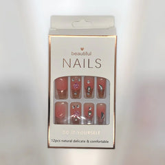 Beautiful Nails Press-on Artificial Nails - 12 Pcs Beautiful