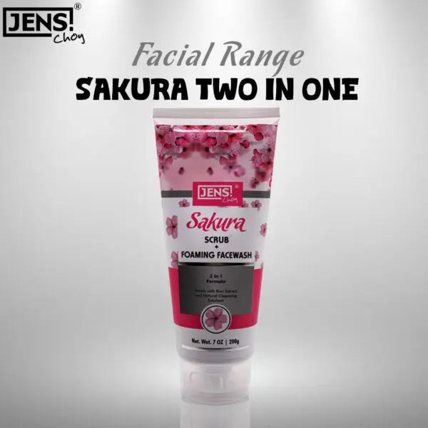 Jens Choy Sakura Scrub + Foaming Face Wash (200gm) jens