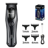 KM-593 Trimmer WIth Digital Display Display & Lithium Batteries Kemei