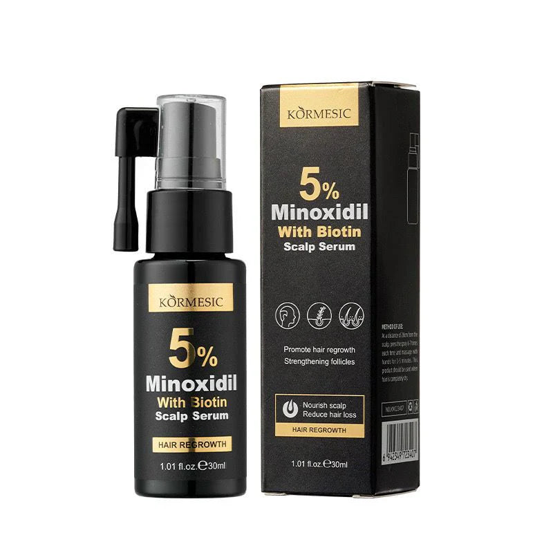 KORMESIC Minoxidil With Biotin Hair Regrowth Scalp Serum 30ml KORMESIC