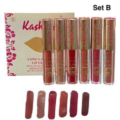 Kashee's 6 Pcs Matte Lipgloss Set Kashee's