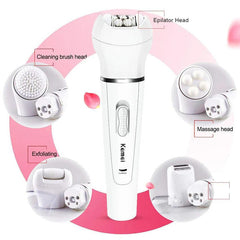 Kemei 5 in 1 Epilator Hair Removal For Women Cordless Kemei