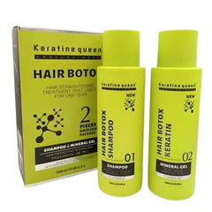 Keratine Queen Hair Botox Shampoo& Keratin Kit 1000ml Each Keratine Queen