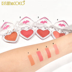 Kevin & coco 4-COLOR Heart Shape Box Airy Mousse Blush Kevin & Coco