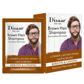 Disaar Natural Brown Hair Dye Shampoo Clean Scalp Nourishing & Disaar