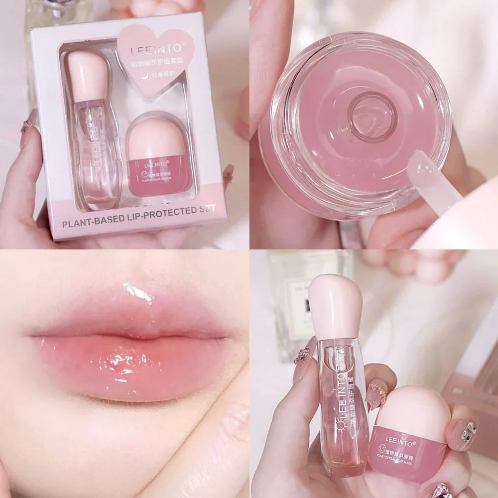 LEEINTO Pack of 2 Lip Sleeping Mask Lip Balm LEEINTO