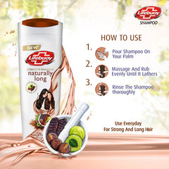 Lifebuoy Naturally Long Amla Reetha & Shikakai Strength Shampoo, 370ml Lifebuoy