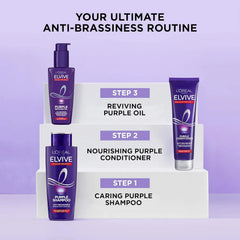 Loreal Paris Elvive Colour Protect Anti-Brassiness Purple Hair Oil - 100ml Loreal Paris