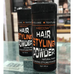 MECOW Black Natural Finish Hair Styling Powder MECOW