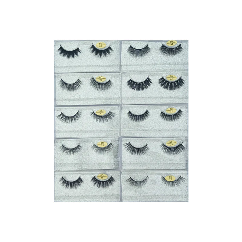 Glamorous Face 6D Mink Hair Eyelashes 10 Pieces GF 8064 Glamorous Face