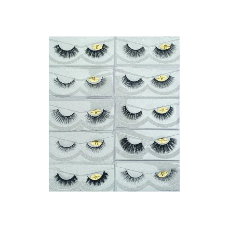 Glamorous Face 6D Mink Hair Eyelashes 10 Pieces GF 8060 Glamorous Face