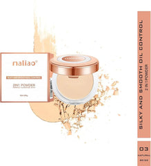 Maliao 2 in1 Perfect Coverage Powder For Girls & Women 20g Maliao