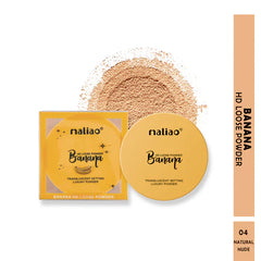 Maliao Luxury HD Banana Compact Powder - Perfecting Radiance for Flawless Skin Maliao