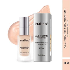 Maliao All Hours Foundation Mat Lumineux Full Coverage Waterproof SPF30 - 40ml Maliao