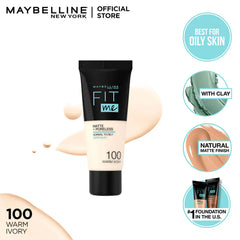 Maybelline New York Fit Me Matte & Poreless Liquid Foundation - 40ml Maybelline