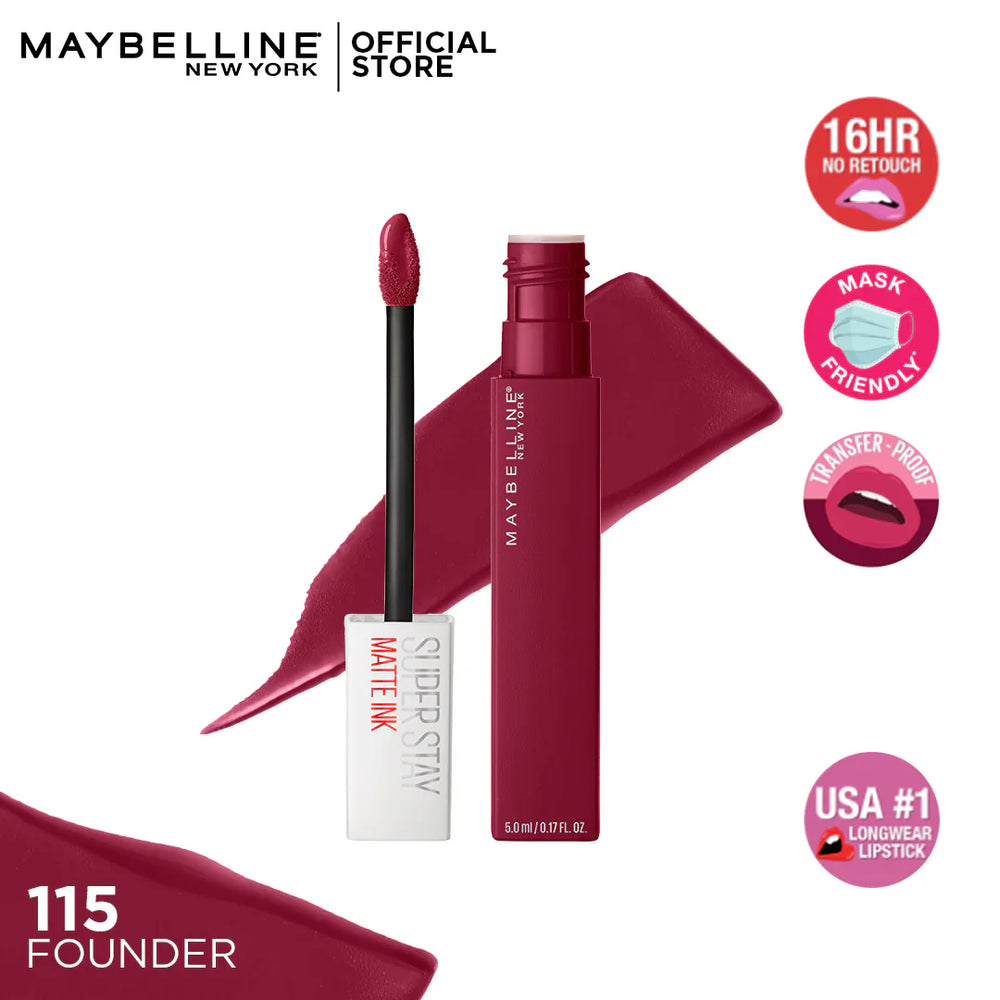 Maybelline - Superstay Matte Ink Liquid Lipstick - 115 Founder Maybelline