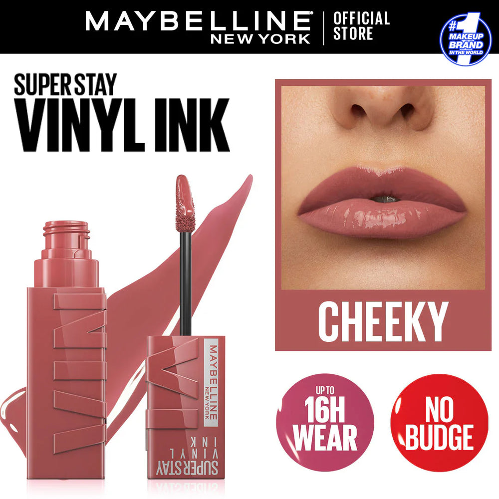 Original Maybelline Superstay Vinyl Ink Liquid Lipstick - Cheeky 60 Maybelline