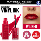 Original Maybelline Superstay Vinyl Ink Liquid Lipstick - Wicked 50 Maybelline