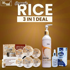 Meezab Arts 3 in 1 Organic Rice Facial Kit Meezab