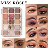 Miss Rose Glam Eyeshadow Palette - 15 Color Miss Rose