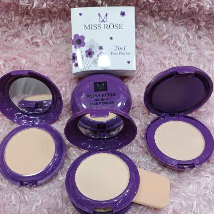 Miss Rose 2 in 1 Makeup Face Powder Miss Rose