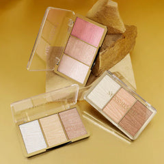 Miss Rose 3 Color Hyper Real Highlighter kit Miss Rose