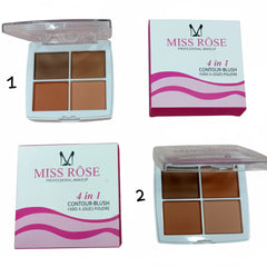 Miss Rose 4 in 1 Contour-Blush Palette Miss Rose
