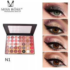 Miss Rose Eye Makeup Palette - 35 Color Miss Rose