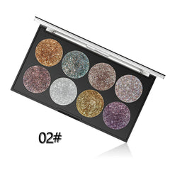 Miss Rose Makeup Palette Glitter - 8 Color Miss Rose