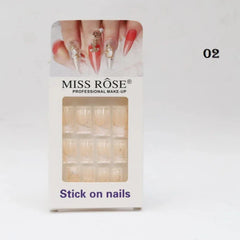 Miss Rose Stick on French Nails Pack Emelie