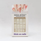 Miss Rose Stick on French Nails Pack Emelie