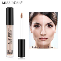 Miss Rose Oil Free Waterproof Liquid Concealer - 5ml Miss Rose