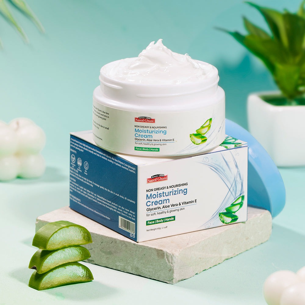 Saeed Ghani Glycerin, Aloe Vera and Vitamin E Moisturizing Cream – 60g Saeed Ghani