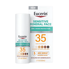 Eucerin Sensitive Mineral Face Tinted Sunscreen SPF 35 (50ml) Eucerin