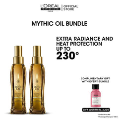 Loreal Mythic Oil Bundle + FREE Pro Longer Shampoo - 100ml Loreal Professional