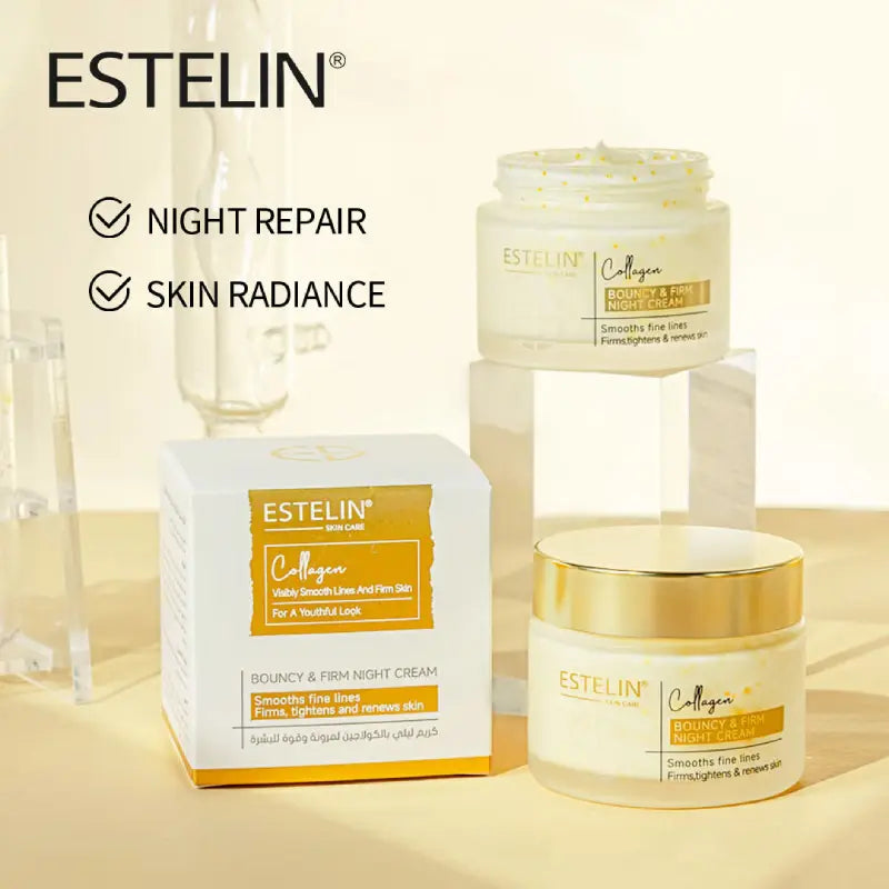 Estelin Collagen Bouncy & Firm Night Cream - 50g Estelin