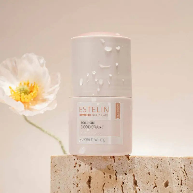 Estelin Anti Perspirant Roll on Deodorant – Invisible White – 48Hr Protection - 50ml Estelin