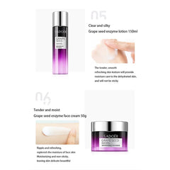 Sadoer 9in1 Grape Seed Enzyme Skin Care Kit Sadoer